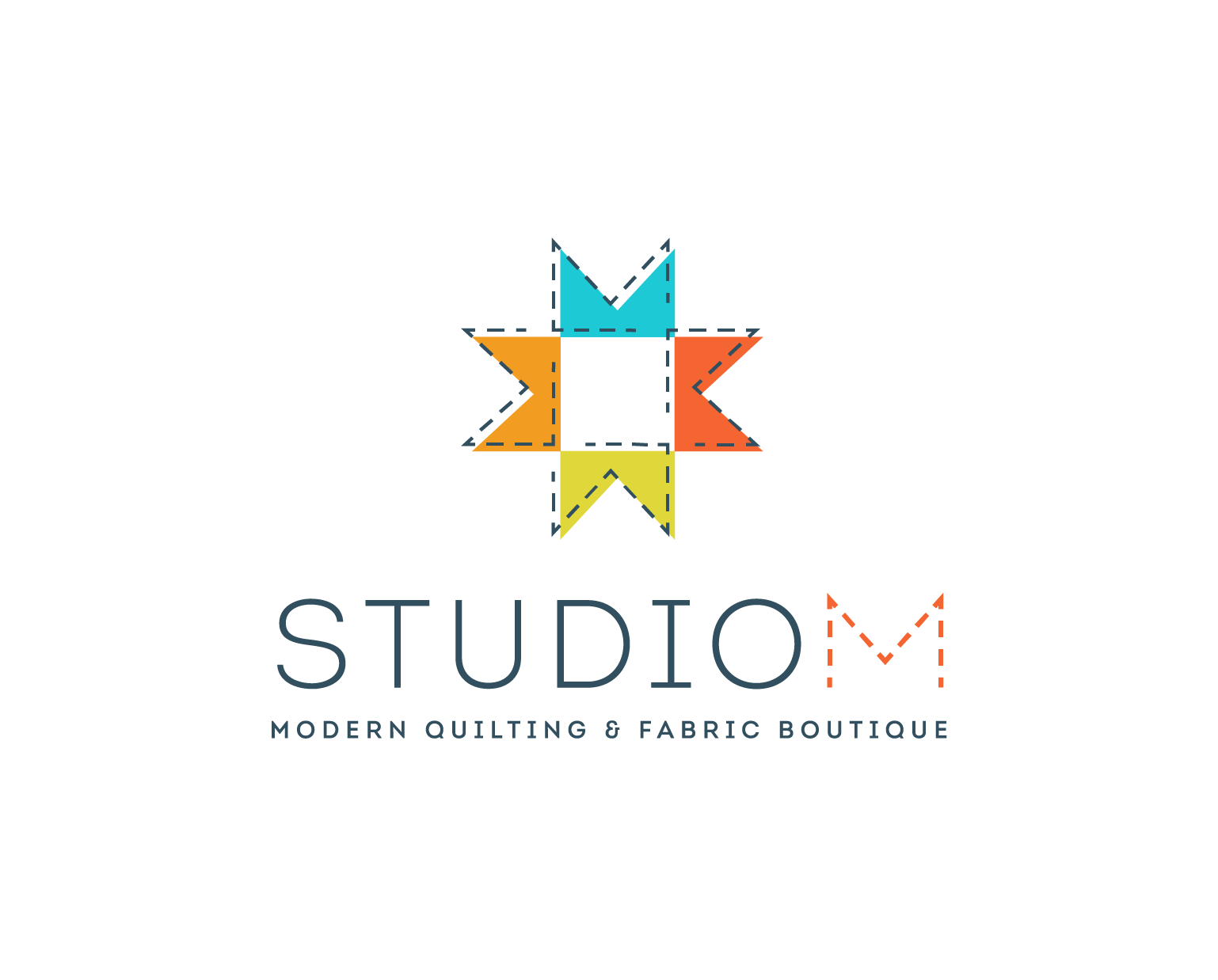 Studio M Quilt & Fabric - Logo design and brand development